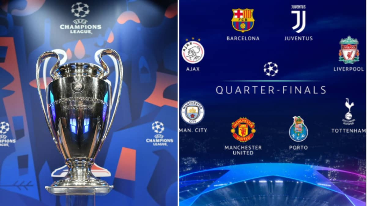 The 18 19 Uefa Champions League Quarter Final Draw Confirmed Sportbible