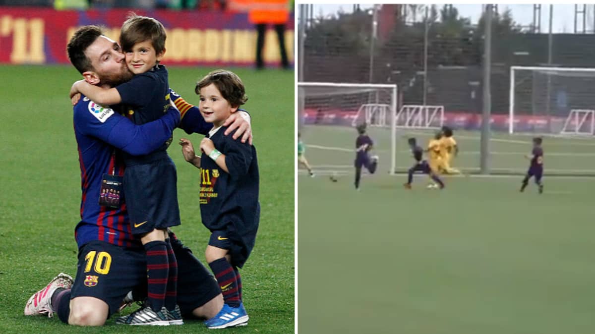 staking schedel Verdraaiing Lionel Messi's Son Hints At His Emerging Talent With Goal - SPORTbible