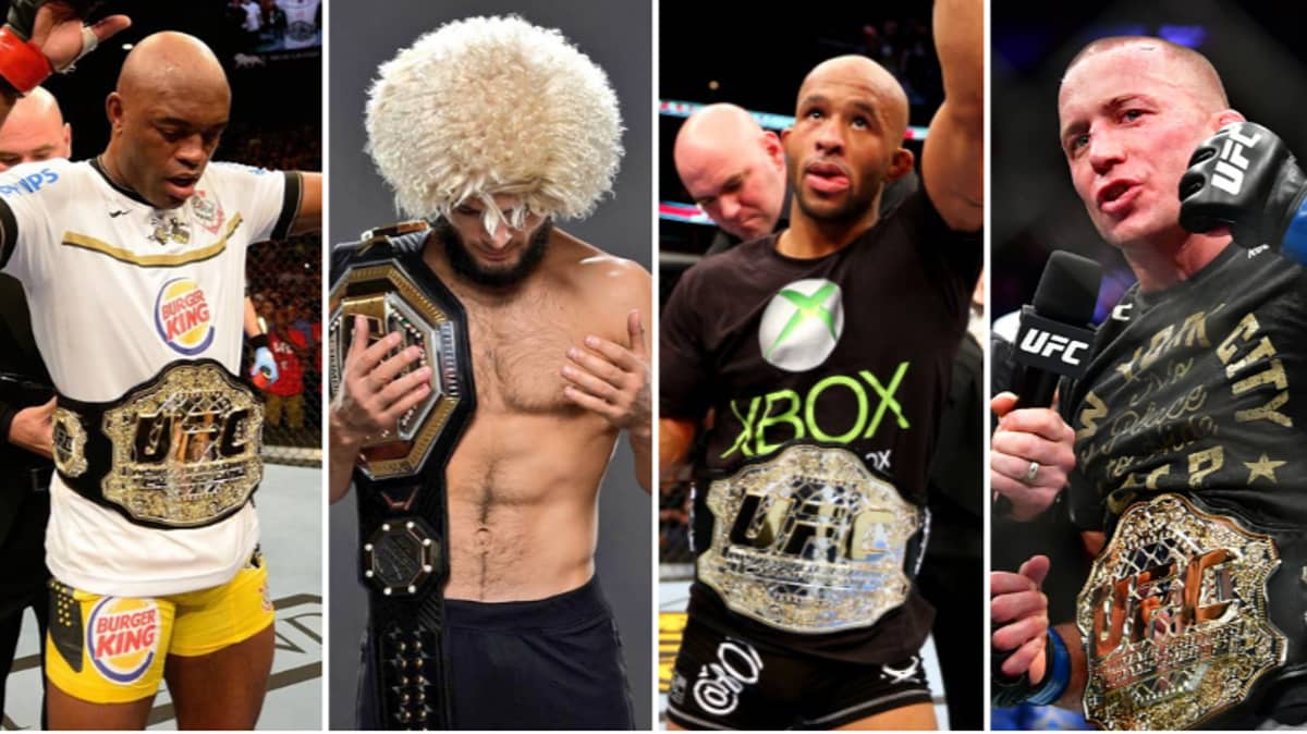 Løfte Gå glip af Post UFC: The 25 Greatest Champions Of All Time Have Been Named And Ranked