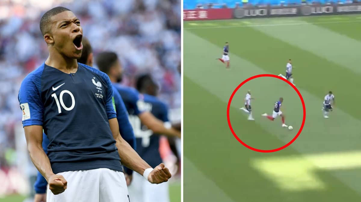 The Moment Kylian Mbappe Ran 38km/h To Smash The World Cup Record - SPORTbible
