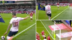 Angel Di Maria's Corner Kick Takes WILD Deflection From Brest Player As PSG Take 1-0 Lead 