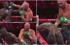 Tyson Fury's Fight Winning KO Punch Captured In Slow Motion 