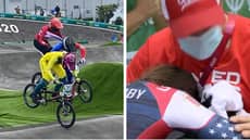 Heartbreaking Scenes As Aussie BMX Rider Saya Sakakibara Is Stretchered Off After Scary Crash