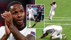 England Players' Incredible Reaction To Raheem Sterling After Thomas Muller's Shock Miss In Germany Defeat