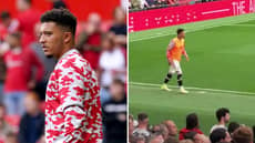 Manchester City Fans Aimed Brutal Chant At Jadon Sancho As He Warmed Up In 18th Minute 