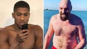 Anthony Joshua’s Reaction To Tyson Fury’s Physique In Latest Video Ahead Of Potential Mega-Unification Clash