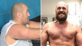 A Never-Before-Seen Photo Shared Of Tyson Fury That Shows His Incredible Weight Transformation