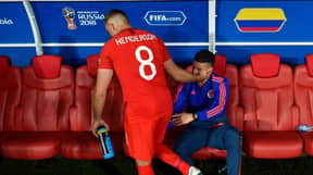Jordan Henderson Consoled James Rodriguez After England's Win Over Colombia