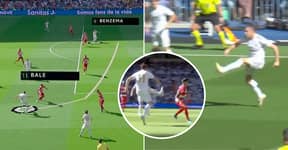 Gareth Bale Pulled Off An Incredible 'Banana Assist' For Karim Benzema To Score Real Madrid's Opener