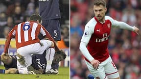 Stoke City Fans Chant 'Vile' Song To Aaron Ramsey, Arsenal Fans Respond