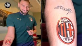 Gianluigi Donnarumma Promises To Get AC Milan Crest Tattoo On His Arm