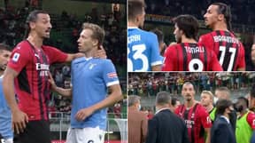Zlatan Ibrahimovic Manhandles Lucas Leiva, No Lazio Players Dared To Confront Him 