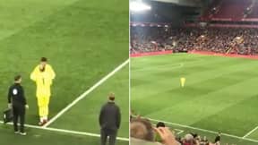 Loris Karius Receives The Most Incredible Standing Ovation On His Return To Anfield 