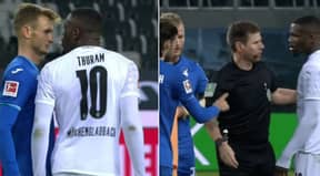 Monchengladbach's Marcus Thuram Sent Off For Spitting At Hoffenheim Player