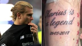 A Manchester United Fan Gets Tattoo In Memory Of Karius' Champions League Final Performance 