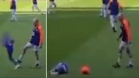 Fans Are Furious With Paul Gascoigne For Inviting Young Fan Onto Pitch To Trip Him Up