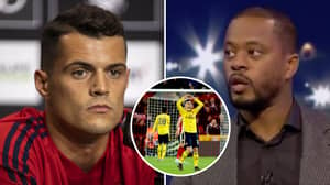 Granit Xhaka Hits Out At Patrice Evra Over 'Bullsh*t' Comments Made After Arsenal's Defeat