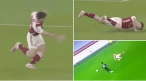 Kieran Tierney Hilariously "Malfunctioned" As He Produced Embarrassing Moment During Aston Villa Defeat