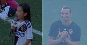 7-Year-Old Girl Delivers Incredible National Anthem Performance At LA Galaxy’s Stadium