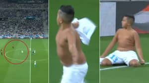 Marseille Fan Runs Length Of Pitch To Score From Kick-Off, Crowd Goes Wild 
