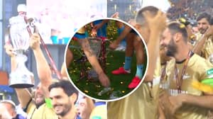 Branislav Ivanovic Drops And Breaks Glass Russian Cup Trophy During Wild Celebrations