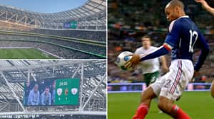Thierry Henry Appears On Big Screen And Receives Brutal Reception From Ireland Fans In Dublin 