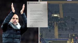 Pep Guardiola Personally Writes To 114 Manchester City Fans Who Flew To Ukraine