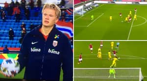 Erling Haaland Scores Absolute Rocket To Seal Sensational Hat-Trick For Norway
