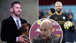 Pep Guardiola’s Brilliant Response When Asked If Sergio Aguero Is The Best Striker You’ve Ever Coached