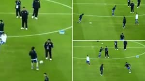 Rare Footage Of Lionel Messi And Diego Maradona Passing To Each Other Is Incredibly Silky