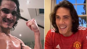 Edinson Cavani Shows Off His Physique Ahead Of Manchester United Debut