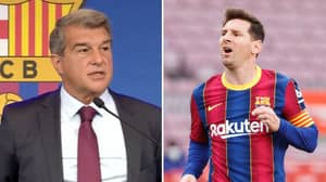 Barcelona President Joan Laporta Reveals All In First Press Conference Since Lionel Messi's Shock Departure