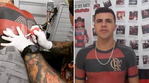 Flamengo Fan Has Whole Club Shirt Tattooed Onto His Body