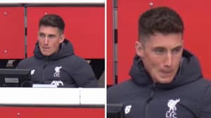 Harry Wilson Wears Liverpool Tracksuit In The Stands, Despite Being On Loan At Bournemouth 