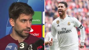 Gerard Pique Fires Shot At Real Madrid In His Post-Match Interview 