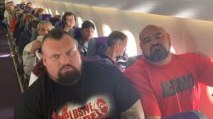 Two Of The World’s Strongest Men Were Sat Next To Each Other In Economy Class