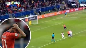 Chile’s Eduardo Vargas Embarrassingly Failed An Injury Time Panenka Penalty In 3-0 Defeat To Peru