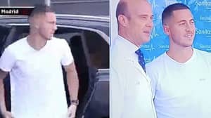 Eden Hazard Arrives For His Real Madrid Medical