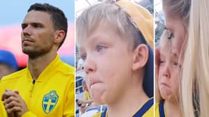 Marcus Berg's Son Is In Floods Of Tears As He Watches His Dad Make World Cup Debut