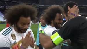 Marcelo Pays Tribute To Gianluigi Buffon In The Most Brilliant Way During Coin Toss 