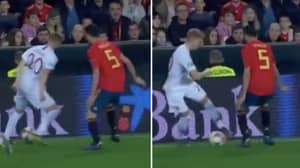Martin Odegaard Sends Sergio Busquets Back To Barcelona With Mesmerising Dribble 