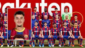 It Looks Like Philippe Coutinho Has Been Photoshopped Into Barcelona's Official Team Picture