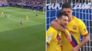 Lionel Messi Set Up Luis Suarez with An Amazing Assist In Barcelona's Thrashing at Eibar