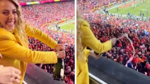 Patrick Mahomes' Fiancee Slammed By Fans For Spraying Champagne On Spectators