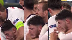 Harry Kane Gives Declan Rice A Classic Chokehold During Harry Maguire Goal Celebration Against Ukraine