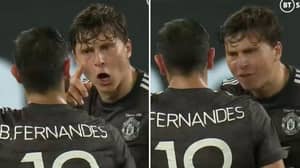 Victor Lindelof Appears To Launch X-Rated Expletive At Bruno Fernandes During Man United’s 2-1 Defeat