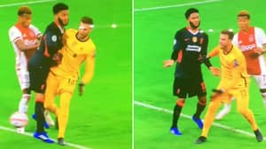 Joe Gomez's Reaction To Being Tackled By Adrian Sums Up Every Liverpool Fans' Feelings
