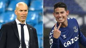 Real Madrid Are "Upset" With Zinedine Zidane Because Of James Rodriguez's Sensational Everton Form
