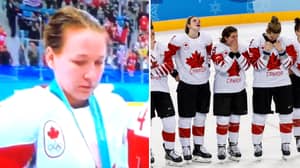 Canadian Ice Hockey Player Criticised After Removing Silver Medal