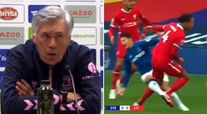 Carlo Ancelotti Called Out For Claiming Virgil Van Dijk Injured James Rodriguez